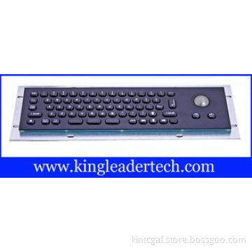 66 keys electroplated black small-sized industrial keyboard